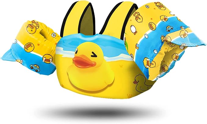 Chriffer Kids Swim Vest Life Jacket for 22-66 Pounds Boys and Girls,for 2-7 Years Old Baby，Yellow