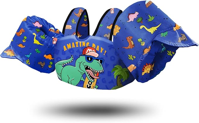 Chriffer Kids Swim Vest Life Jacket for 22-66 Pounds Boys and Girls,for 2-7 Years Old Baby，Dark Blue